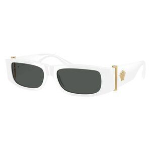 New VERSACE White Rectangle VE4476U 5459/87 Sunglasses Women
